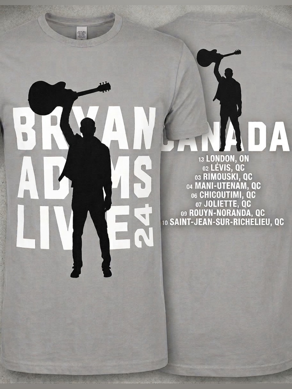 Bryan Adams 2024 concert Tee NWOT